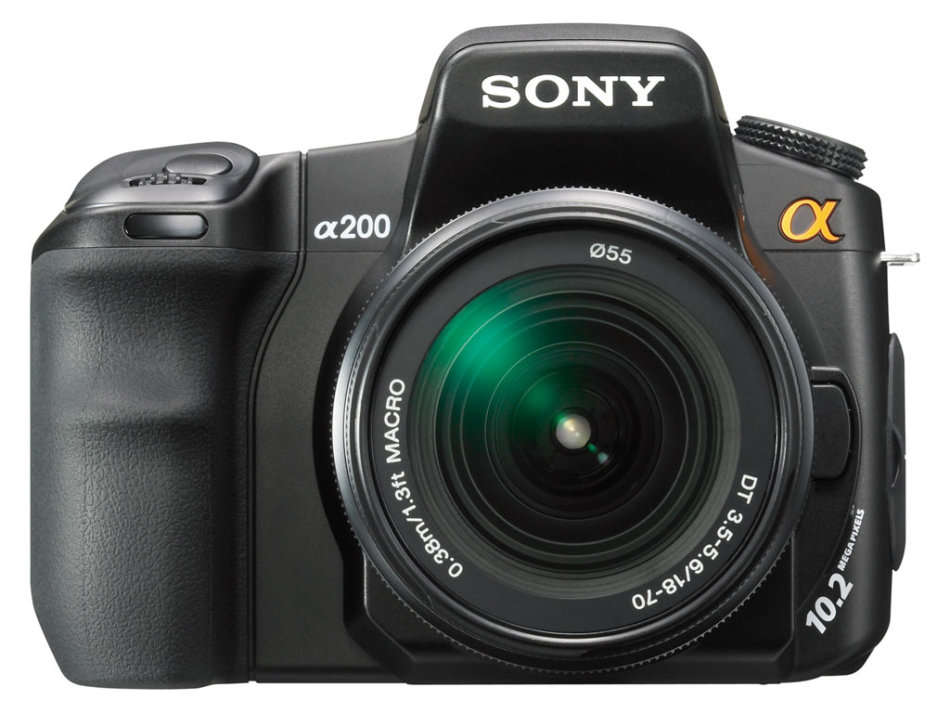 SONY ALPHA A200 DSLR PROFESSIONAL DIGITAL CAMERA + 18-70 SONY LENS KIT