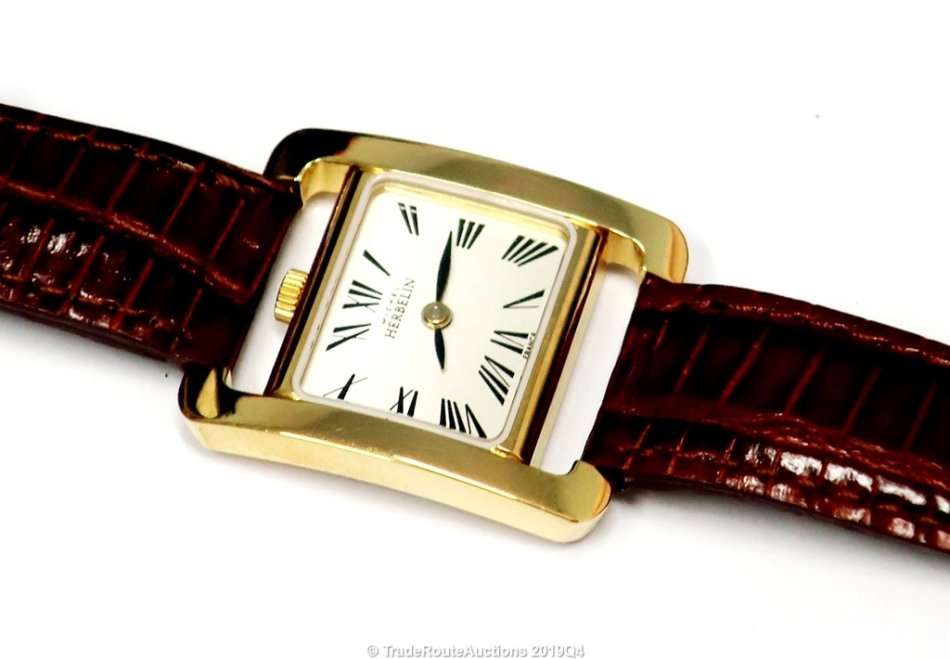 Michel Herbelin Ladies Mini Watch Gold Plated - 17037