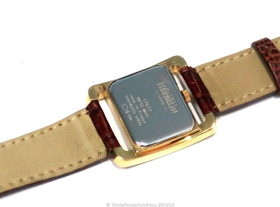 Michel Herbelin Ladies Mini Watch Gold Plated - 17037