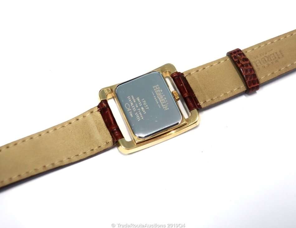 Michel Herbelin Ladies Mini Watch Gold Plated - 17037