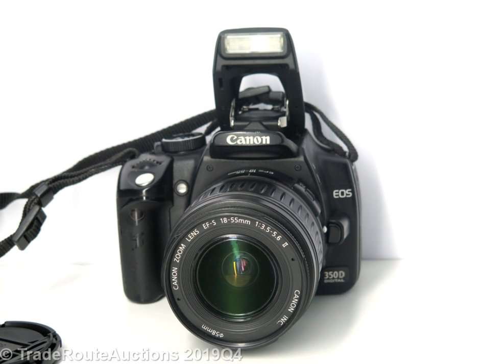 Canon EOS 350D Digital SLR camera (BLACK) WITH 18-55 mm EFS LENS