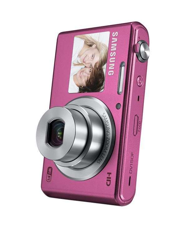 Samsung DV150F 16.2MP Smart WiFi Digital Camera with 5x Optical Zoom & 2.7" / 1.48" front LCD