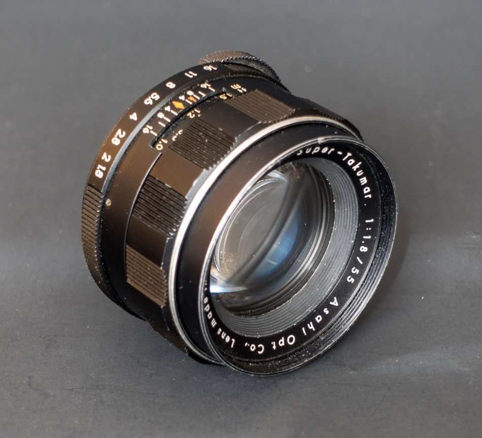 Asahi Pentax Super-Takumar 1:1.8/55 Lens with Canon EF mount Manual Lens