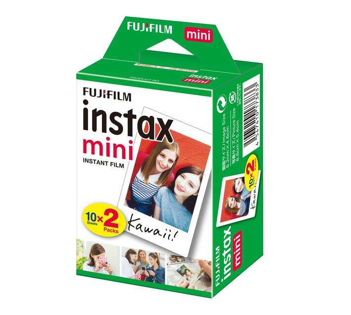 Fujifilm Instax Instant Film Credit card size photos - 10X2 - 20 Sheets - for Instax Mini 7 8 9
