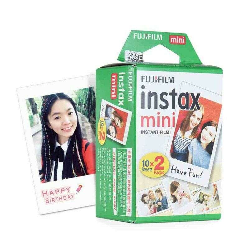 Fujifilm Instax Instant Film Credit card size photos - 10X2 - 20 Sheets - for Instax Mini 7 8 9