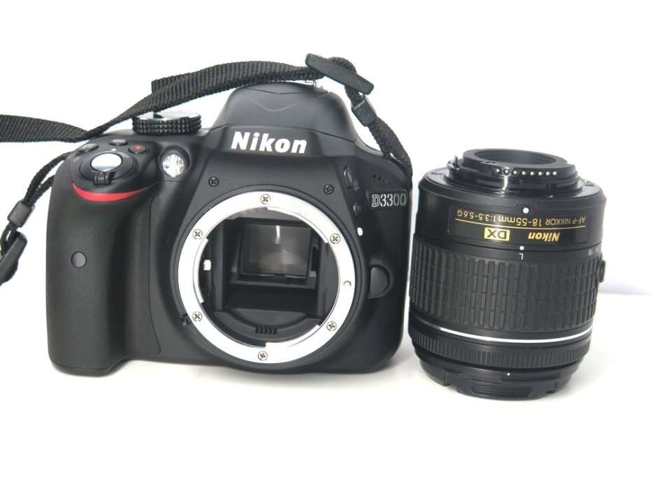 Nikon D3300 24.2 MP CMOS Digital SLR with AF-S DX NIKKOR 18-55mm f/3.5-5.6G DX Zoom Lens (Black)