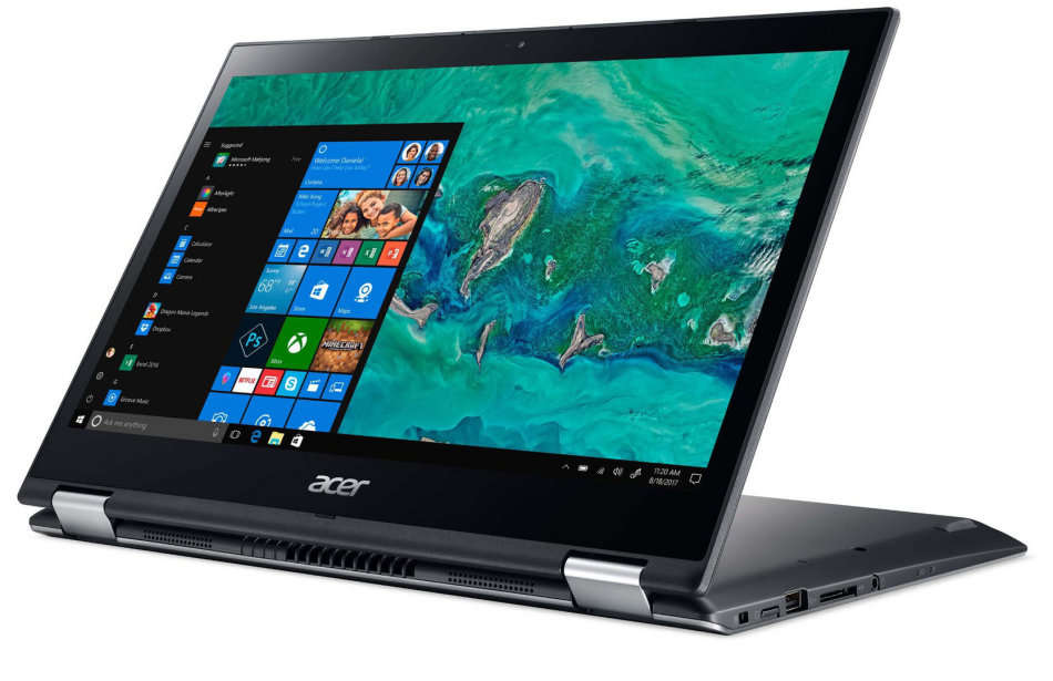 Acer Spin 13.3" Full HD Touch Screen Intel Core i3 7th Gen 7020U CPU 4GB RAM 1TB HDD Convertible