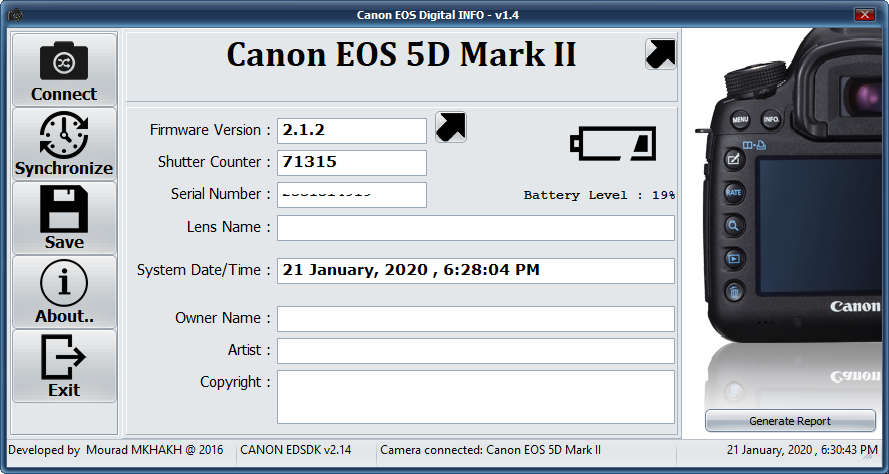 Canon EOS 5D Mark II 21MP Full Frame CMOS DSLR Camera (Body) | 21 Megapixels