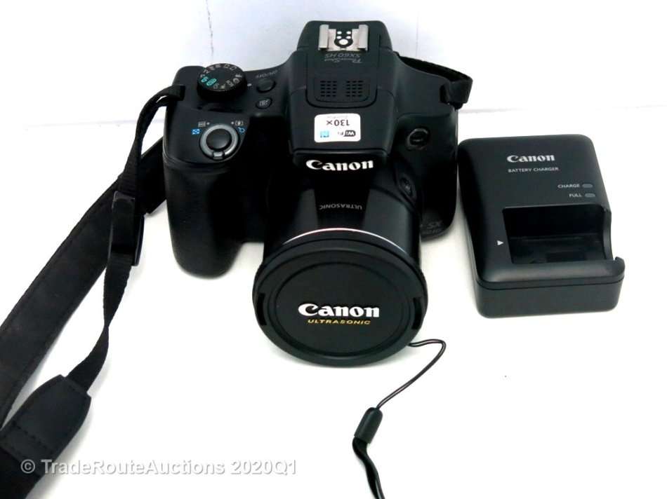 Canon Powershot SX60 HS 16.1MP Digital Camera 65x Optical Zoom Lens 3-inch LCD Tilt Screen (Black)