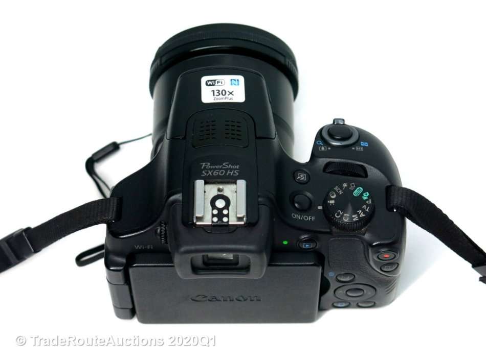 Canon Powershot SX60 HS 16.1MP Digital Camera 65x Optical Zoom Lens 3-inch LCD Tilt Screen (Black)