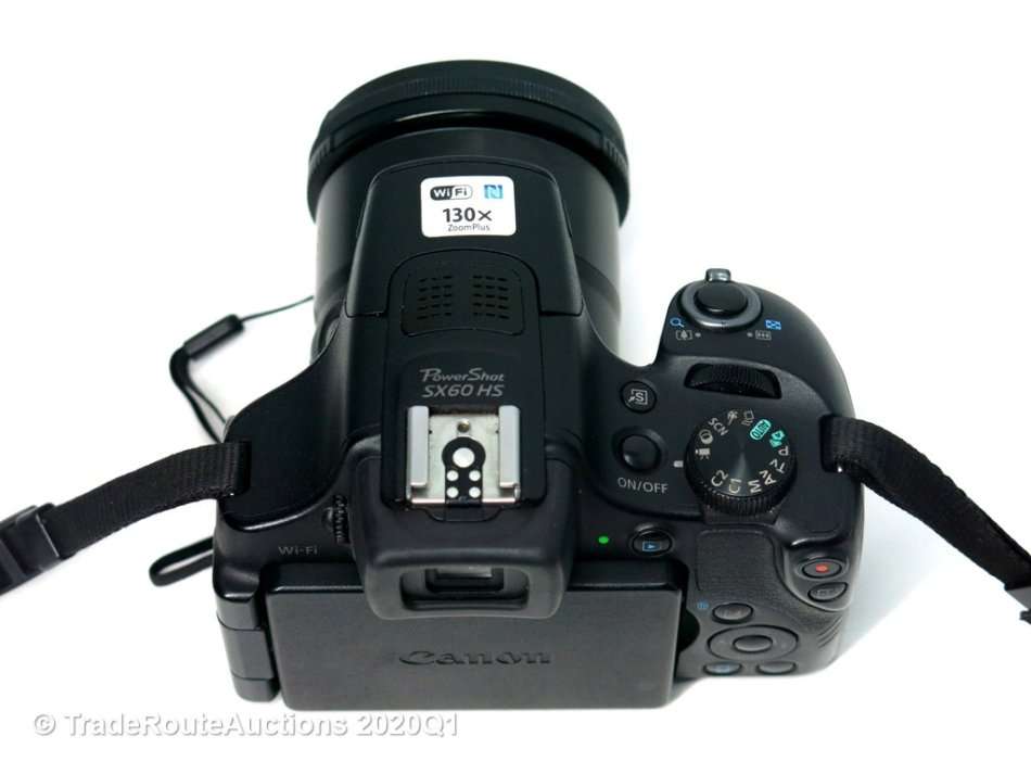 Canon Powershot SX60 HS 16.1MP Digital Camera 65x Optical Zoom Lens 3-inch LCD Tilt Screen (Black)