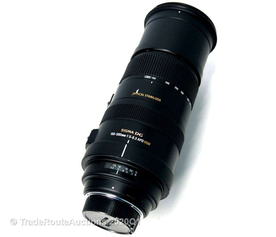 SIGMA 150-500mm F5-6.3 APO DG OS (OPTICAL STABILIZER) ZOOM Lens for NIKON DSLR Cameras