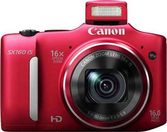 Canon PowerShot SX160 IS 16.0 MP Digital Camera with 16x Wide-Angle Optical Image Stabilized Zoom