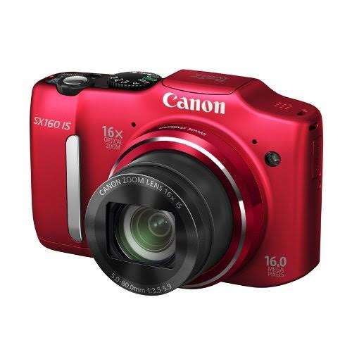Canon PowerShot SX160 IS 16.0 MP Digital Camera with 16x Wide-Angle Optical Image Stabilized Zoom