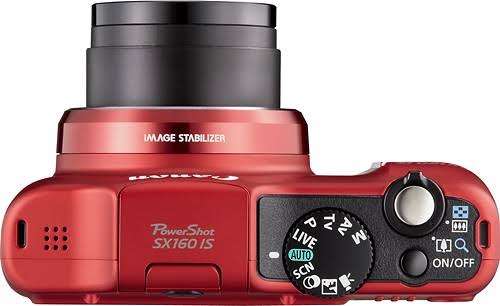 Canon PowerShot SX160 IS 16.0 MP Digital Camera with 16x Wide-Angle Optical Image Stabilized Zoom