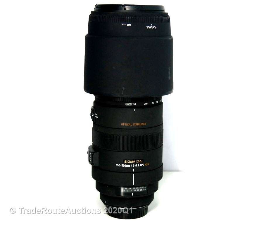 SIGMA 150-500mm F5-6.3 APO DG OS (OPTICAL STABILIZER) ZOOM Lens for CANON DSLR Cameras