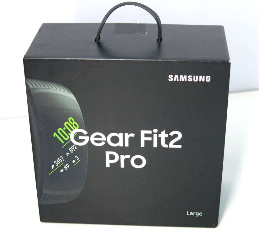 BOXED / BLACK / LARGE - Samsung Gear Fit2 Pro Fitness Tracker Large SM-R365 GPS Sports Band