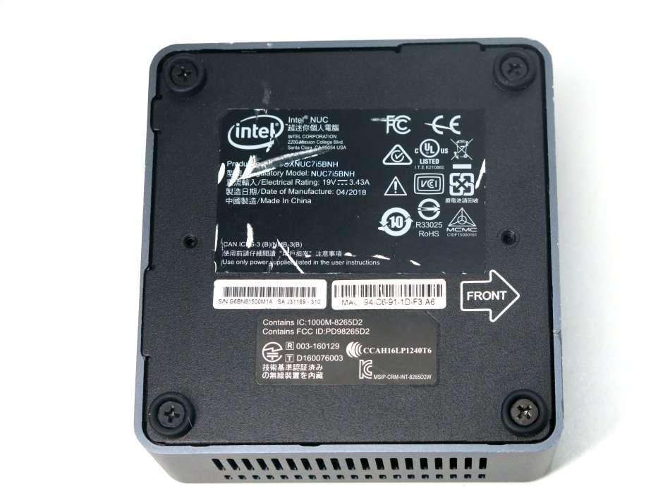 Intel NUC Mini-PC NUC7i5BNH | CORE i5 7260U 7th Gen 2.2GHz | 8GB RAM | 500GB HDD