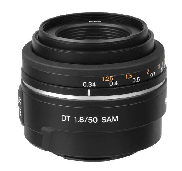 Sony DT 50mm F1.8 SAM Lens for SONY DSLR Cameras - A mount