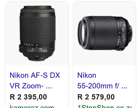 Nikon AF-S NIKKOR 55-200mm VR [ VIBRATION REDUCTION ] LENS