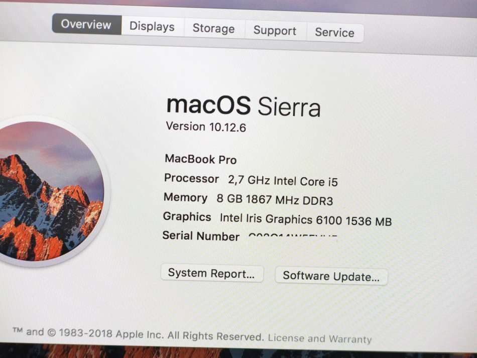 MacBook Pro 13.3-inch ** RETINA ** | Core i5 2.7GHz | 8GB RAM | 256GB SSD | EARLY 2015