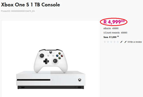 BOXED - Microsoft Xbox One S 1TB Console (WHITE) Model 1681 + 1 Controller