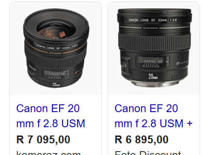 Canon EF 20mm f/2.8 USM Lens (FULL FRAME) for Canon DSLR Cameras