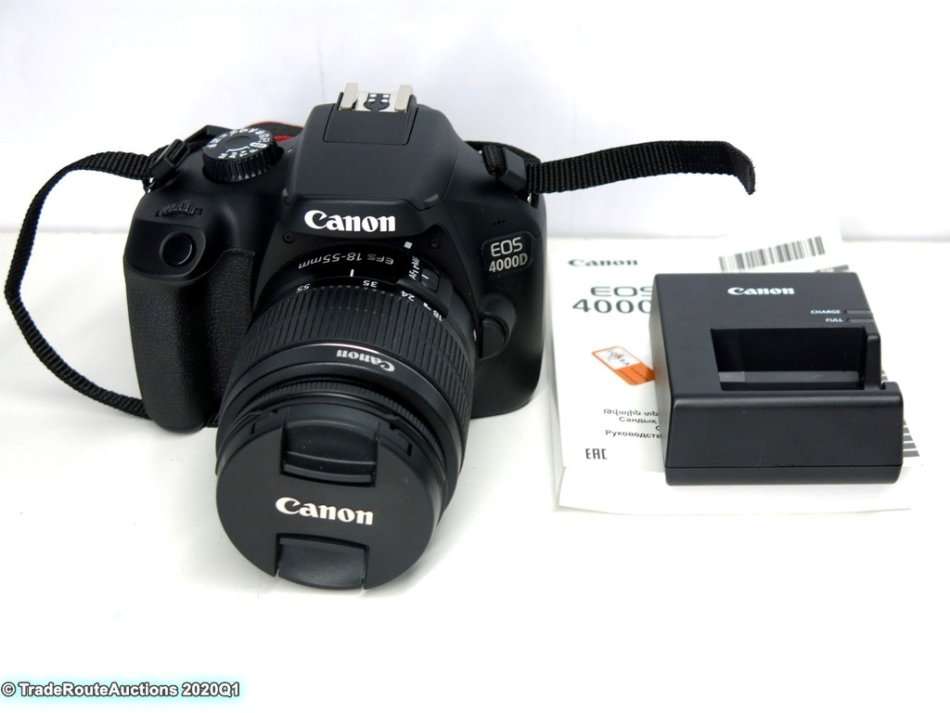 Canon 4000D DSLR Camera and EF-S 18-55 mm f/3.5-5.6 III Lens Kit