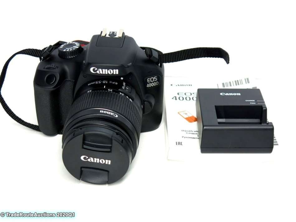 Canon 4000D DSLR Camera and EF-S 18-55 mm f/3.5-5.6 III Lens Kit
