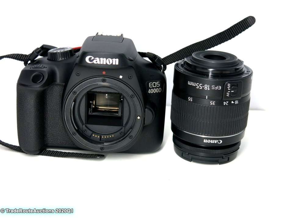Canon 4000D DSLR Camera and EF-S 18-55 mm f/3.5-5.6 III Lens Kit