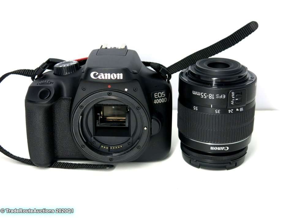 Canon 4000D DSLR Camera and EF-S 18-55 mm f/3.5-5.6 III Lens Kit