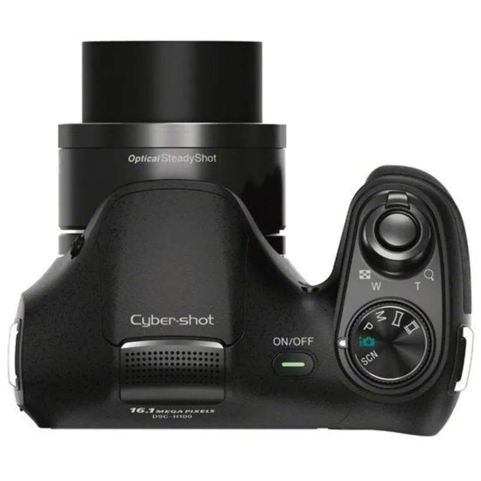 Sony Cyber-shot DSC-H100/BC 16.1MP Point and Shoot Camera (Black) with 21x Optical Zoom