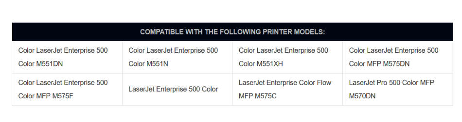 HP Compatible Yellow Toner Cartridge CH CE402A / HP507A