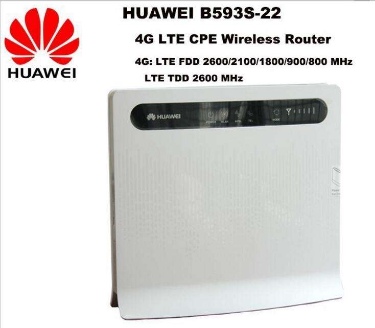 Huawei B593 4G LTE WiFi Modem Wireless Router (uses SIM card)