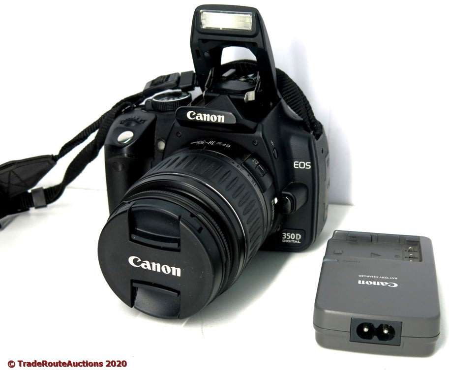 Canon EOS 350D Digital SLR camera (BLACK) WITH 18-55 mm EFS LENS