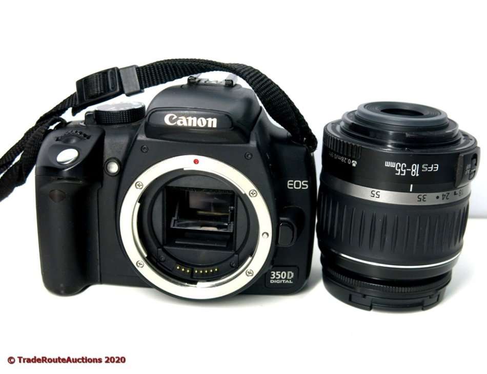 Canon EOS 350D Digital SLR camera (BLACK) WITH 18-55 mm EFS LENS