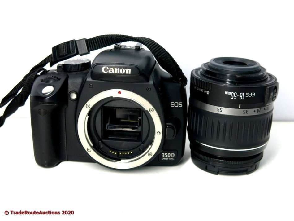Canon EOS 350D Digital SLR camera (BLACK) WITH 18-55 mm EFS LENS