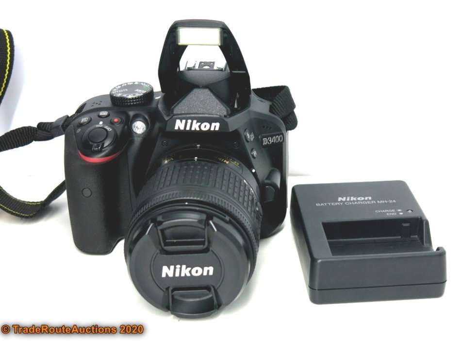 Nikon D3400 24.2 MP CMOS Digital SLR Camera body + Nikon AF-P 18-55 VR Lens Kit