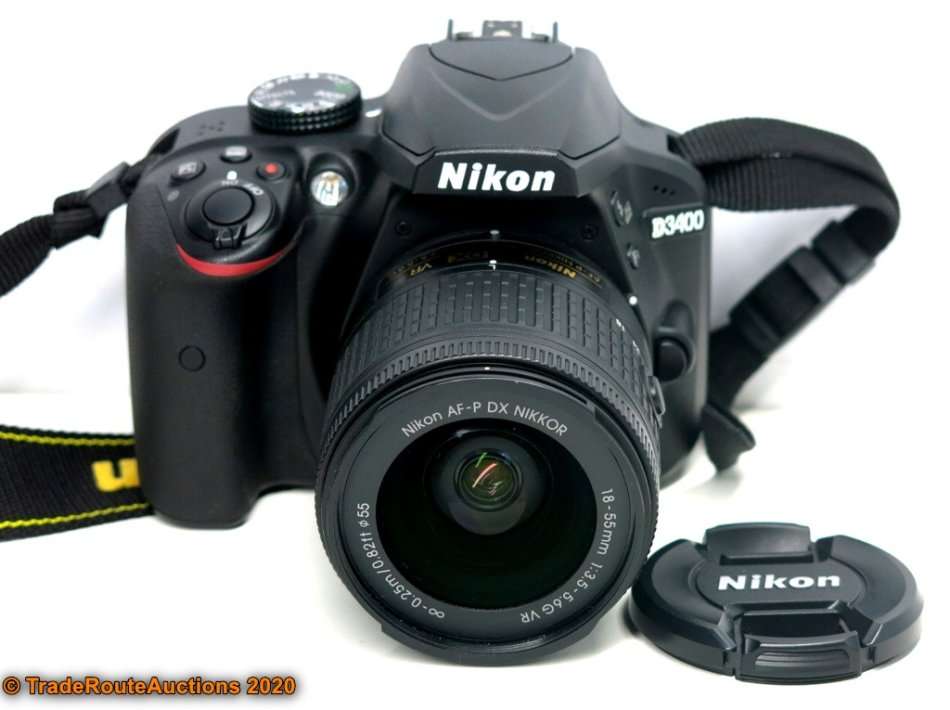Nikon D3400 24.2 MP CMOS Digital SLR Camera body + Nikon AF-P 18-55 VR Lens Kit