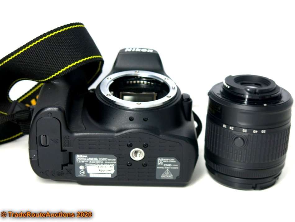 Nikon D3400 24.2 MP CMOS Digital SLR Camera body + Nikon AF-P 18-55 VR Lens Kit