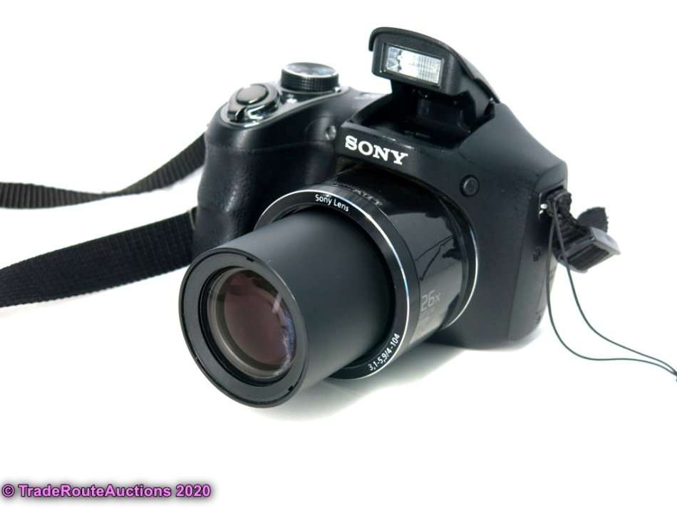 Sony Cybershot DSC-H200 Black 20.1MP 26X Optical SteadyShot image stabilization Digital Camera