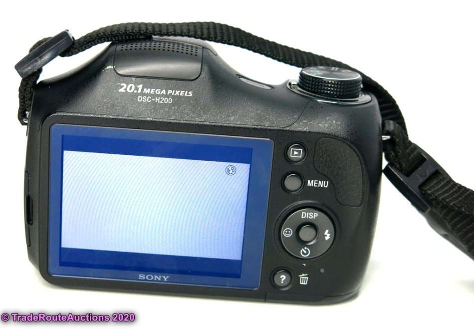 Sony Cybershot DSC-H200 Black 20.1MP 26X Optical SteadyShot image stabilization Digital Camera