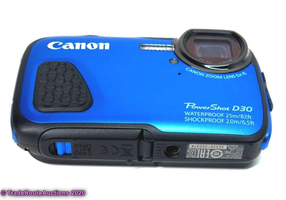 Canon PowerShot D30 Waterproof Camera (Blue)