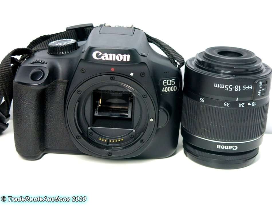 Canon 4000D DSLR Camera and EF-S 18-55 mm f/3.5-5.6 III Lens Kit