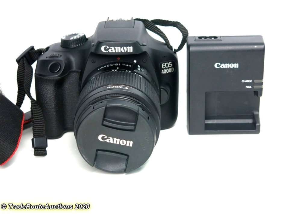 Canon 4000D DSLR Camera and EF-S 18-55 mm f/3.5-5.6 III Lens Kit
