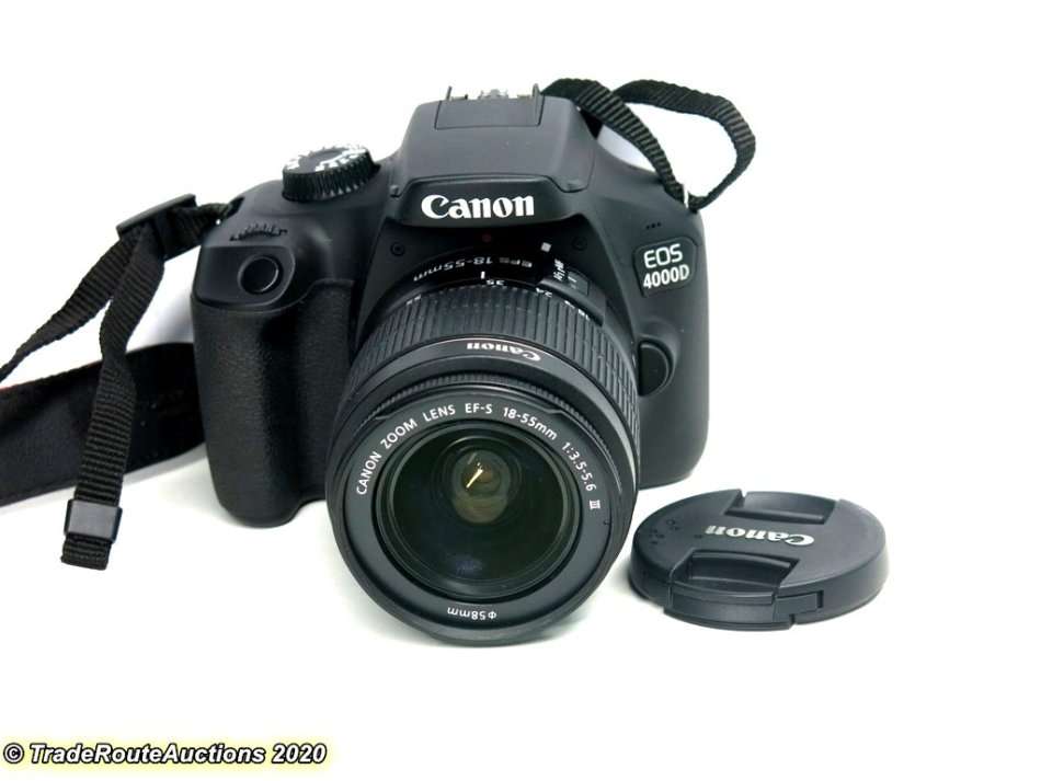 Canon 4000D DSLR Camera and EF-S 18-55 mm f/3.5-5.6 III Lens Kit