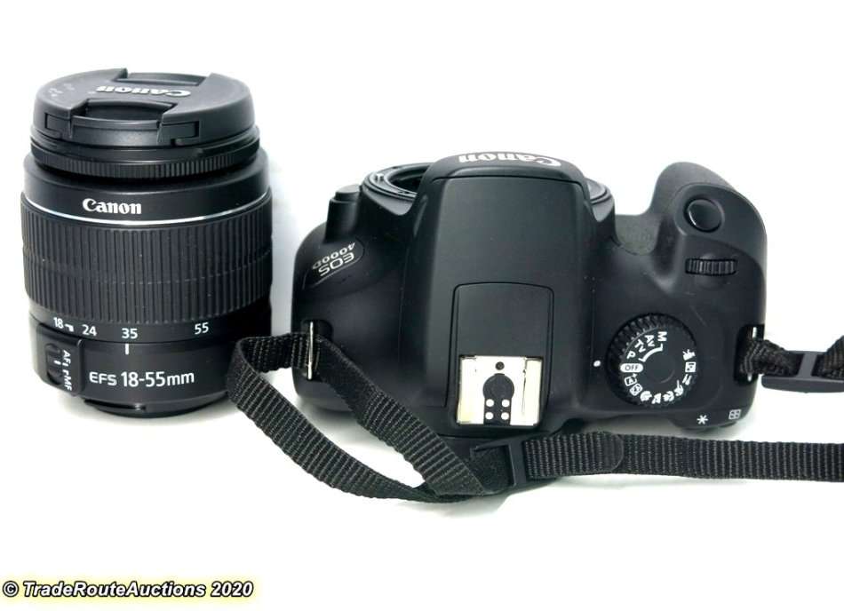 Canon 4000D DSLR Camera and EF-S 18-55 mm f/3.5-5.6 III Lens Kit