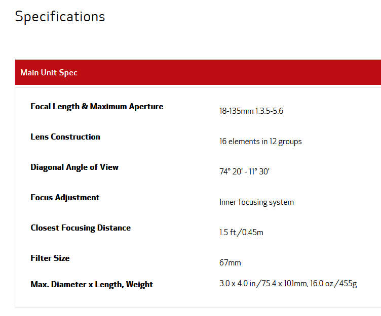 Canon EFS 18-135MM F/3.5-5.6 IMAGE STABILIZER LENS