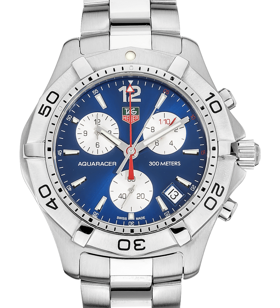 Tag Heuer Aquaracer Chronograph Quartz Mens Watch - Model CAF1112 300m WR