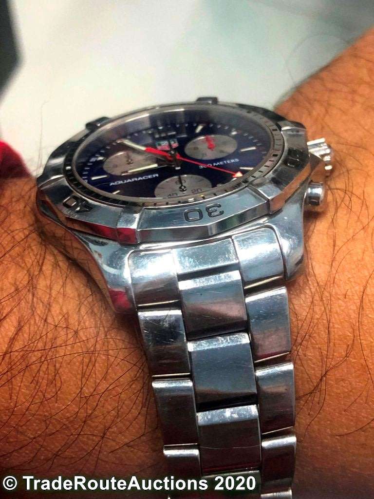 Tag Heuer Aquaracer Chronograph Quartz Mens Watch - Model CAF1112 300m WR